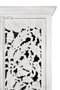 GINER Y COLOMER Armoire en bois de manguier blanc vieilli